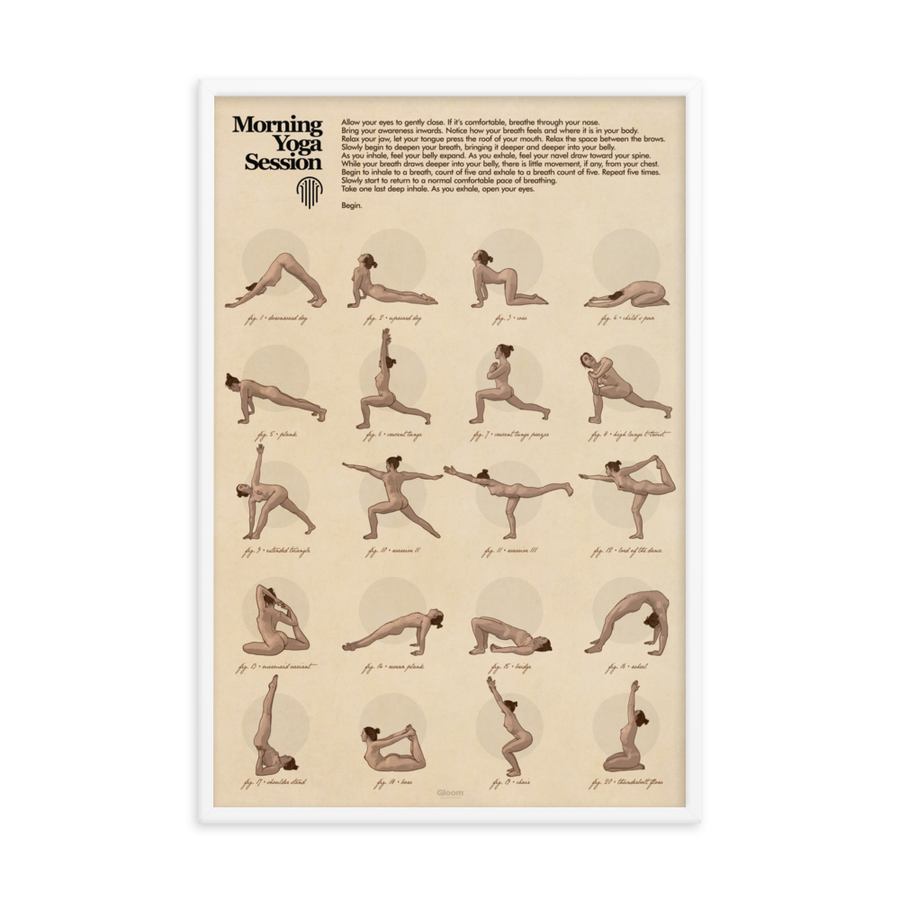 Yoga Matte Framed Print